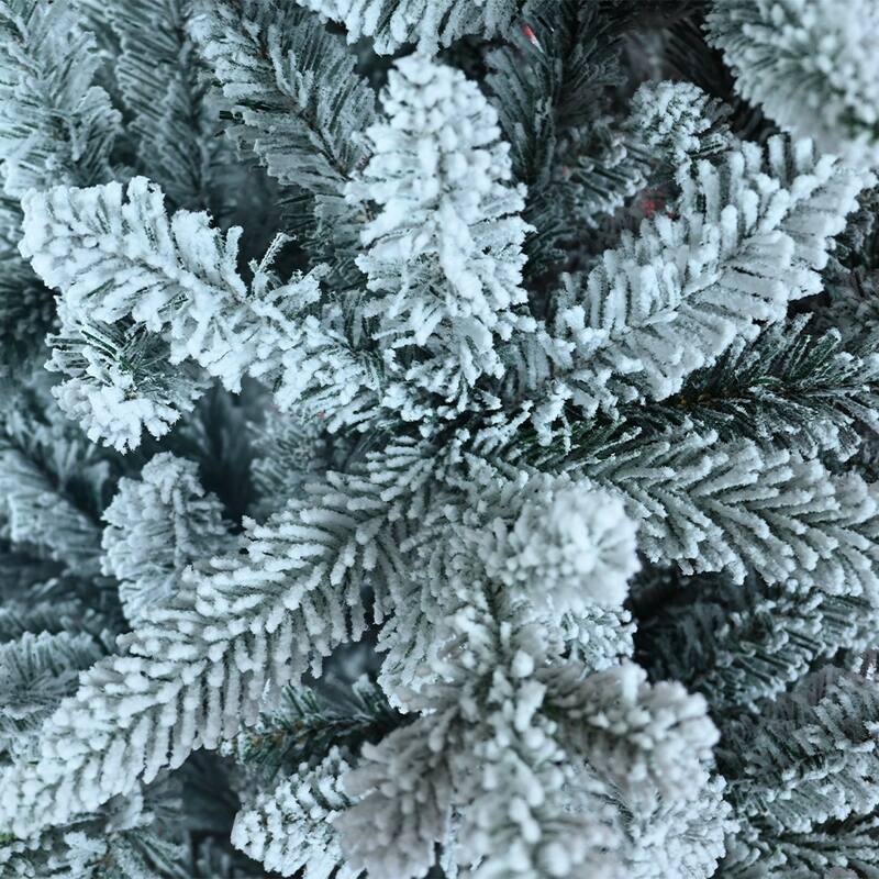 7ft PE/PVC Mixed Flocking Automatic Tree Environmentally Friendly